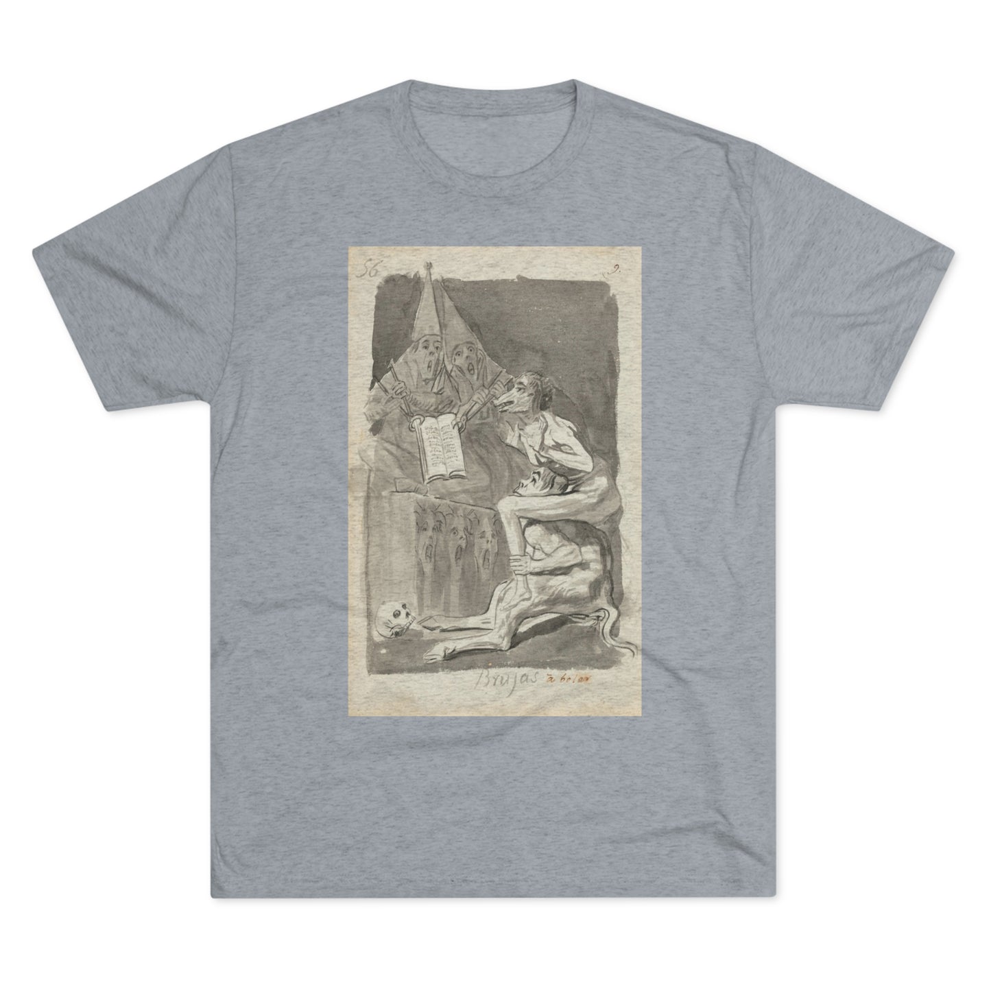 Francisco Goya - Brujas à volar (Witches Preparing to Fly) - 1796/1797 - Triblend Tee