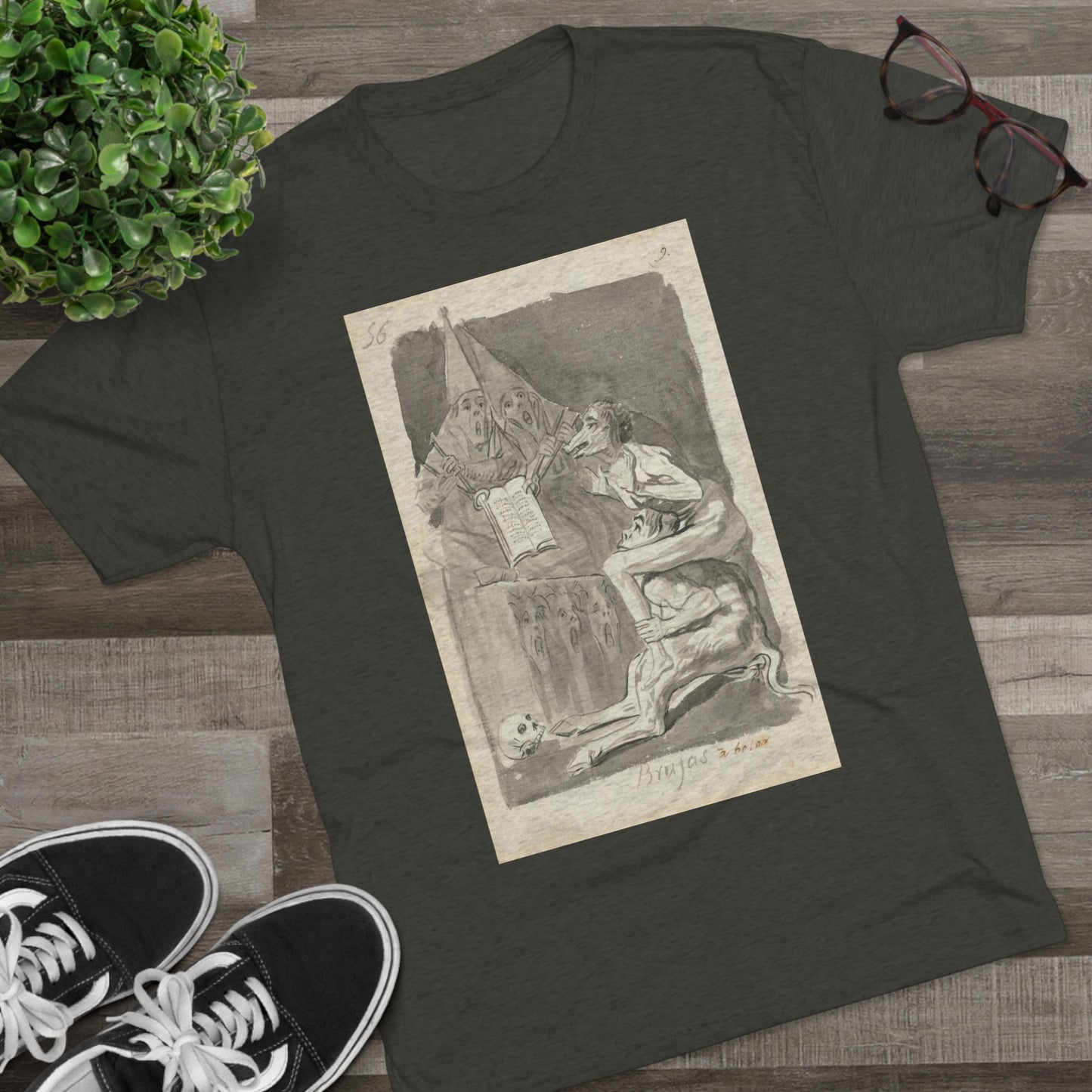 Francisco Goya - Brujas à volar (Witches Preparing to Fly) - 1796/1797 - Triblend Tee