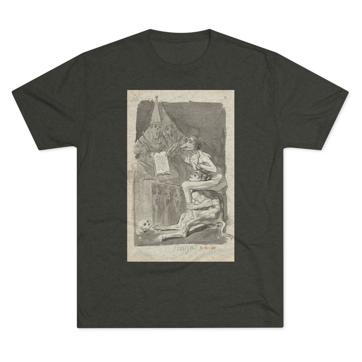 Francisco Goya - Brujas à volar (Witches Preparing to Fly) - 1796/1797 - Triblend Tee