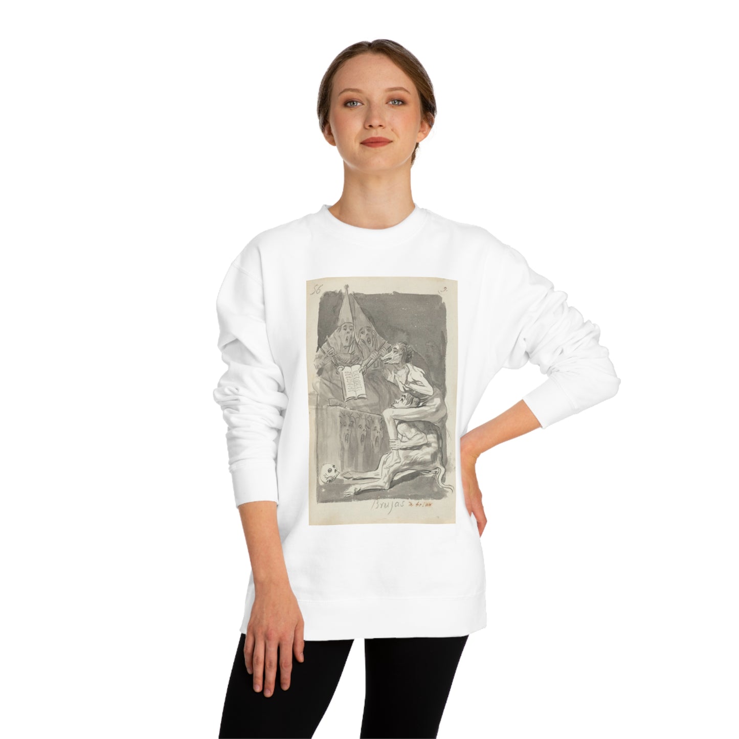 Francisco Goya - Brujas à volar (Witches Preparing to Fly) - 1796/1797 - Premium Crewneck Sweatshirt