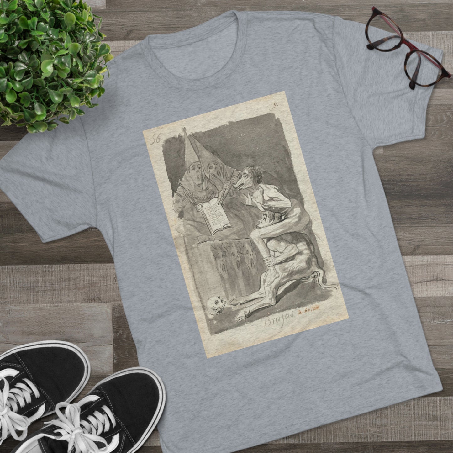 Francisco Goya - Brujas à volar (Witches Preparing to Fly) - 1796/1797 - Triblend Tee