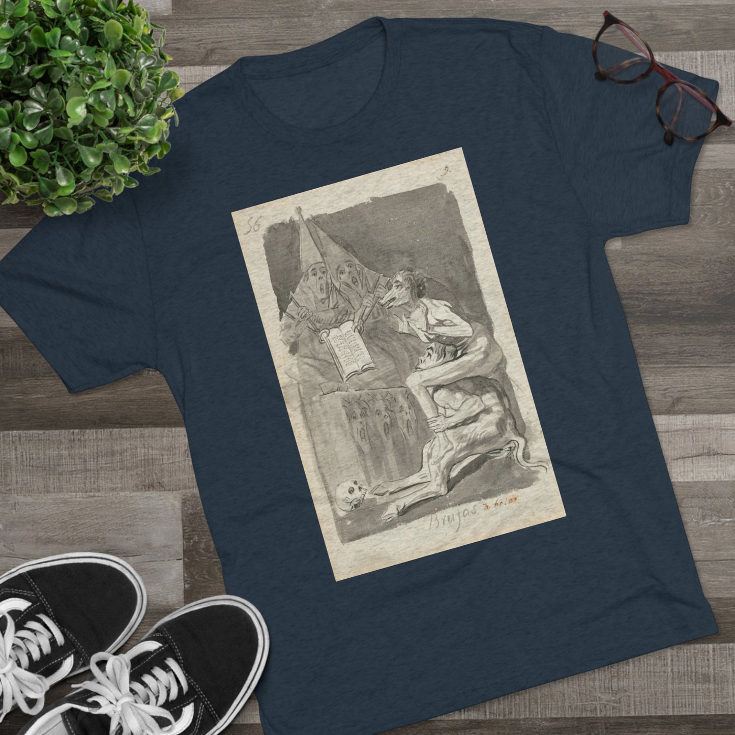 Francisco Goya - Brujas à volar (Witches Preparing to Fly) - 1796/1797 - Triblend Tee