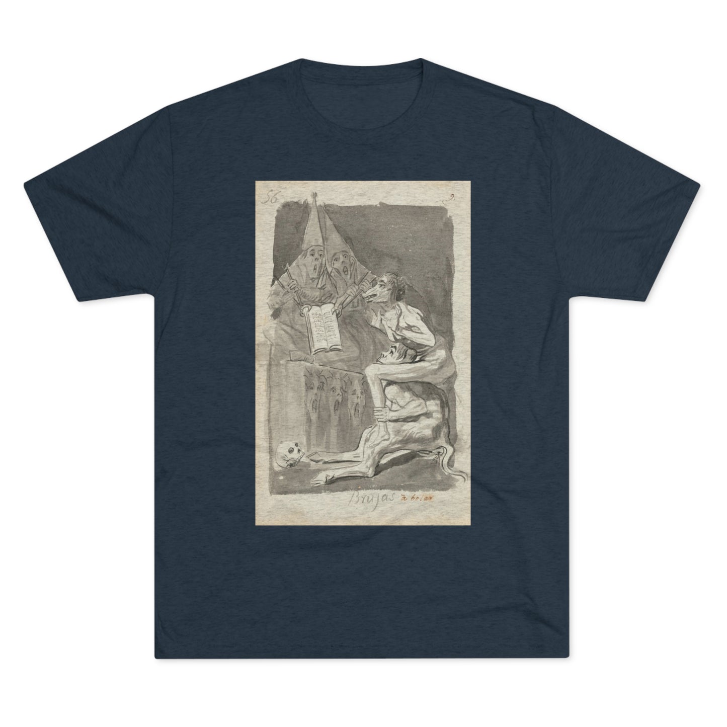 Francisco Goya - Brujas à volar (Witches Preparing to Fly) - 1796/1797 - Triblend Tee