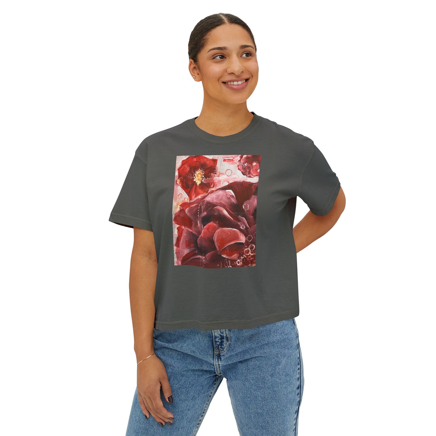 Rae's Roses - Women's Boxy Tee