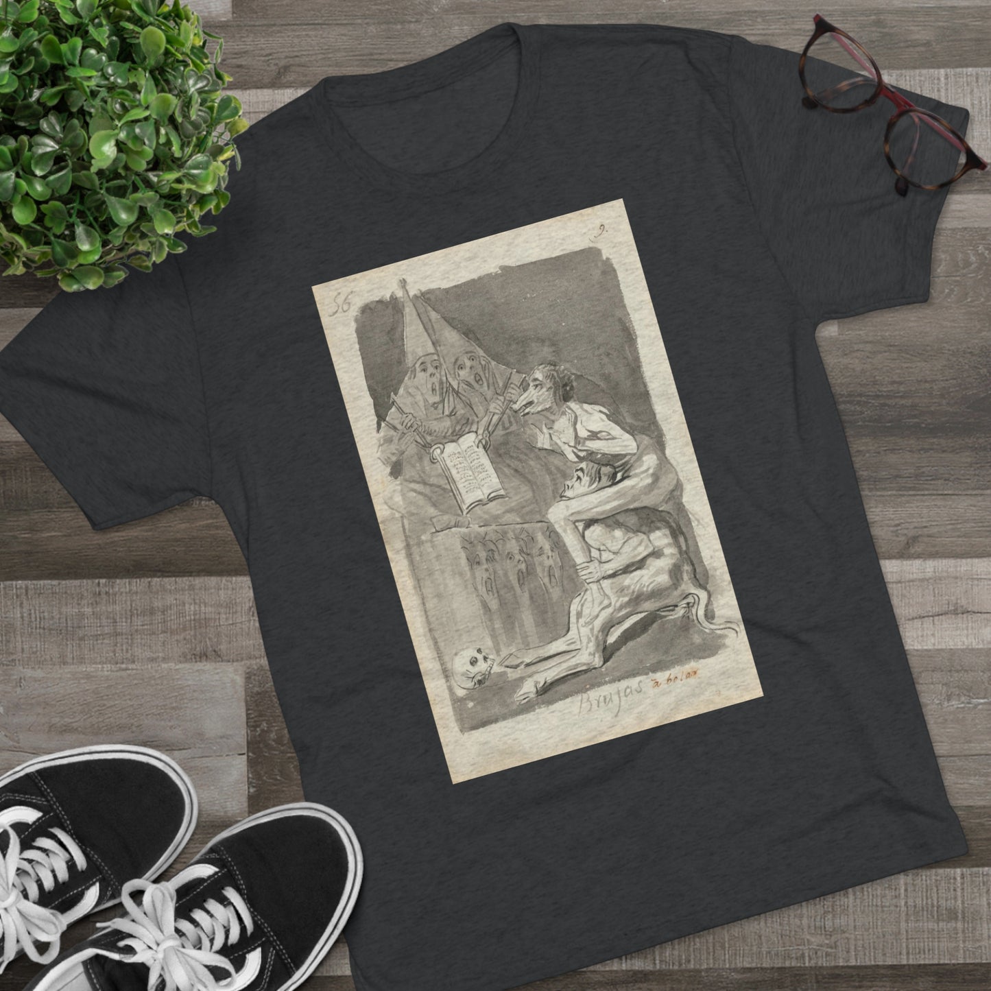 Francisco Goya - Brujas à volar (Witches Preparing to Fly) - 1796/1797 - Triblend Tee