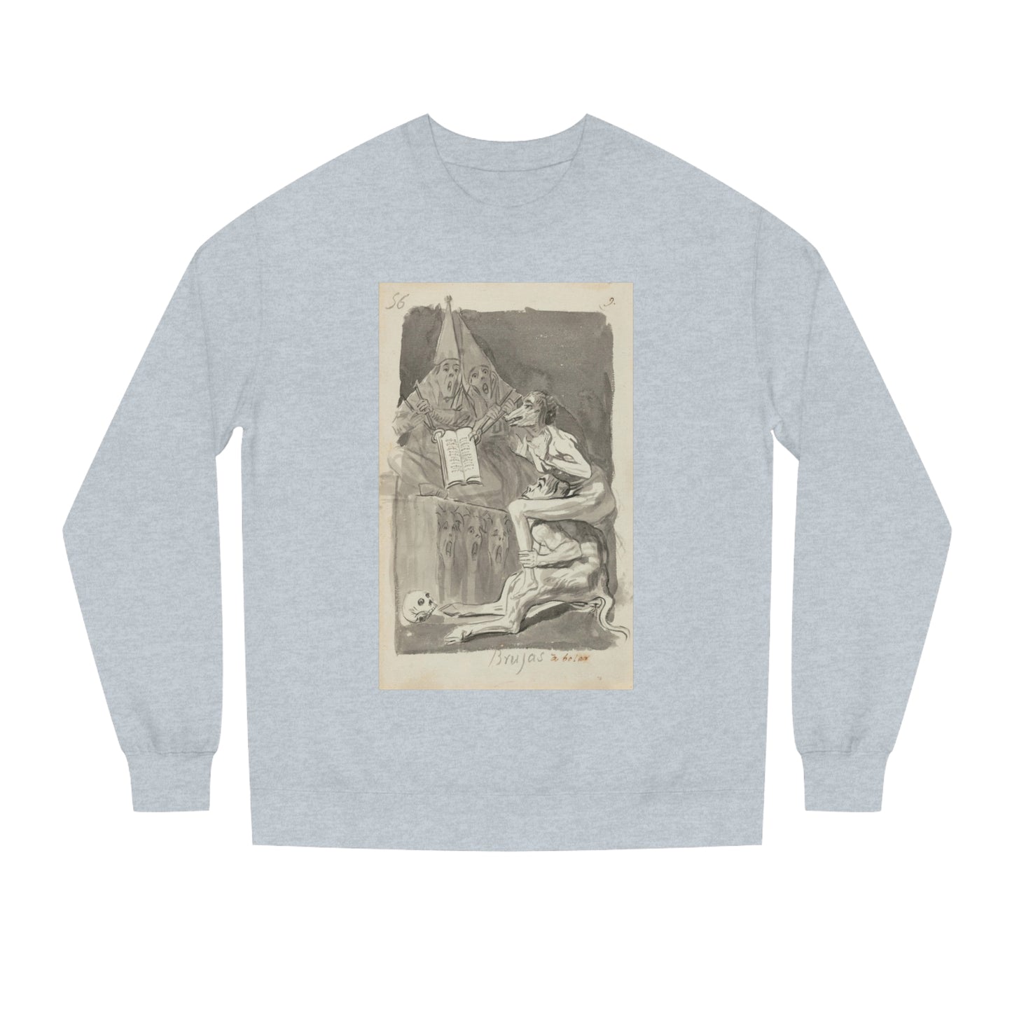 Francisco Goya - Brujas à volar (Witches Preparing to Fly) - 1796/1797 - Premium Crewneck Sweatshirt