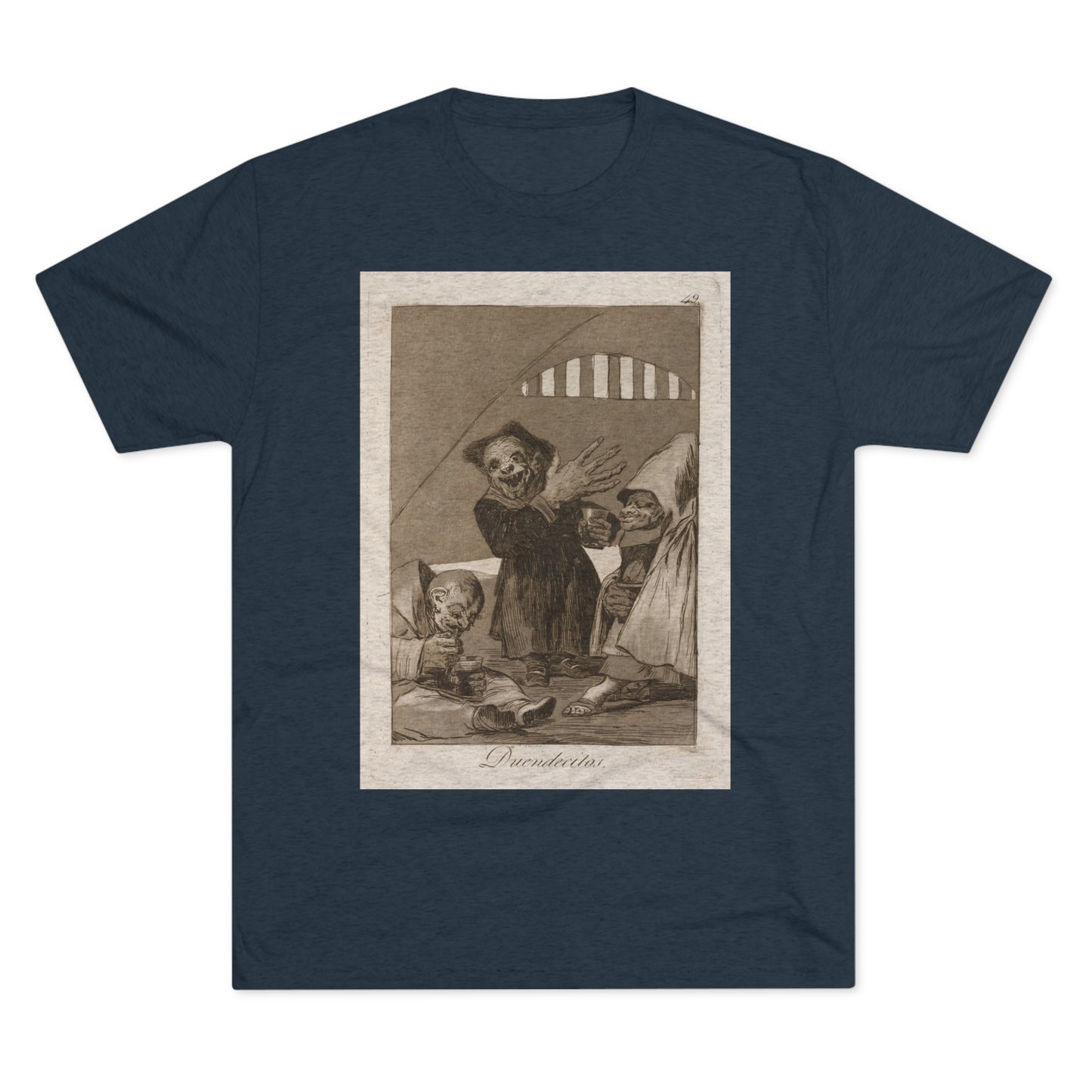 Francisco Goya - Duendecitos (Hobgoblins) - 1799 - Triblend Tee