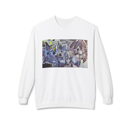 Unbounded on Unisex White Midweight Fleece