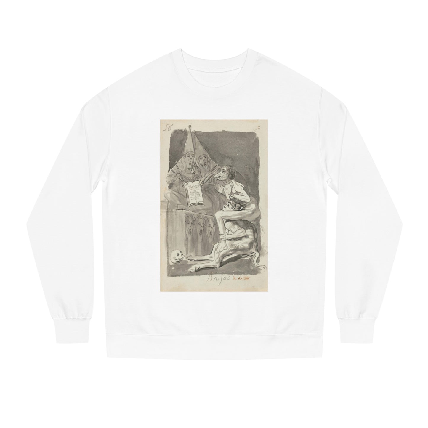 Francisco Goya - Brujas à volar (Witches Preparing to Fly) - 1796/1797 - Premium Crewneck Sweatshirt