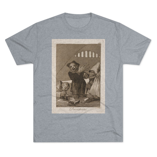 Francisco Goya - Duendecitos (Hobgoblins) - 1799 - Triblend Tee