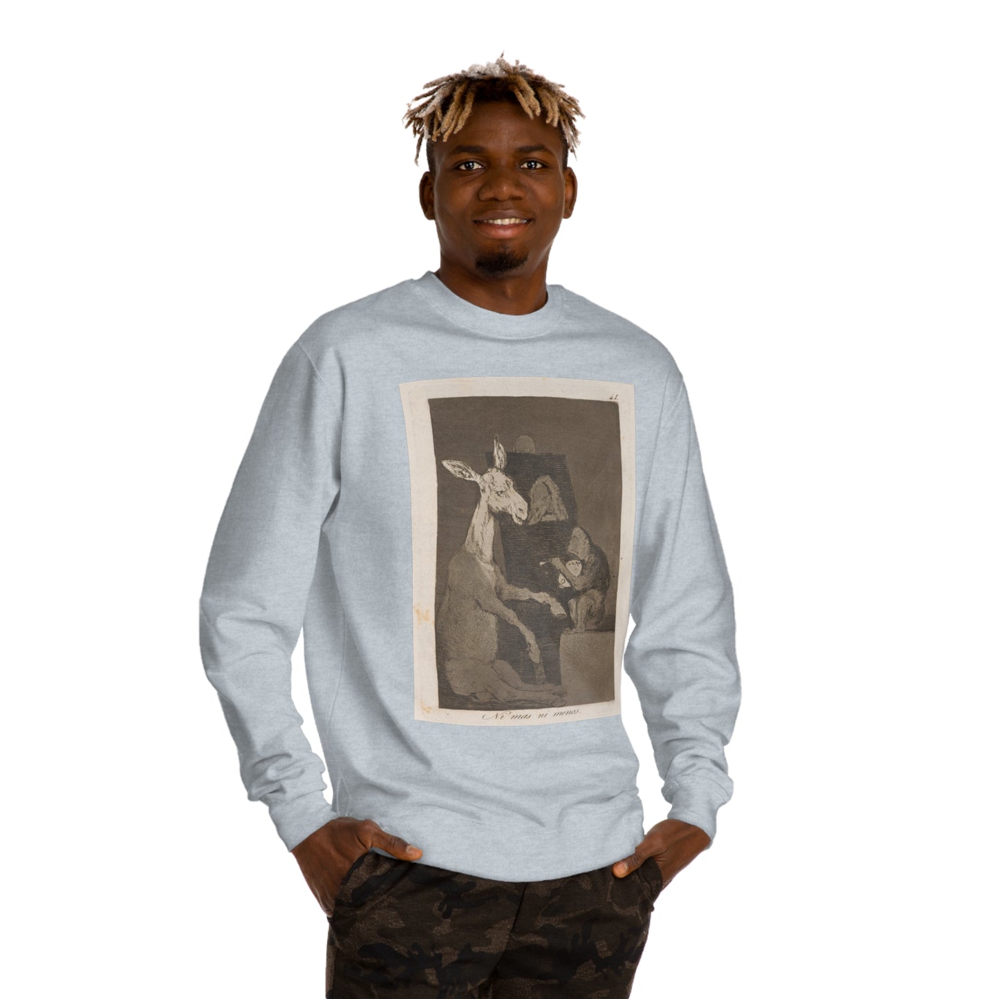 Francisco Goya - Ni mas ni menos (Neither More nor Less) - 1799 - Crewneck Sweatshirt