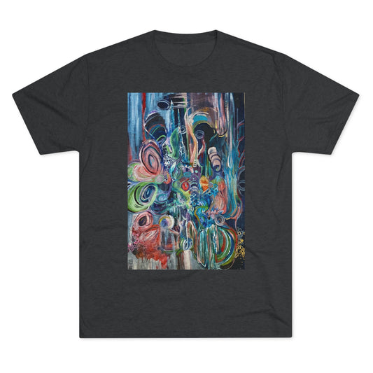 Untitled 51 - Abstract Beauty on a Unisex Triblend Tee