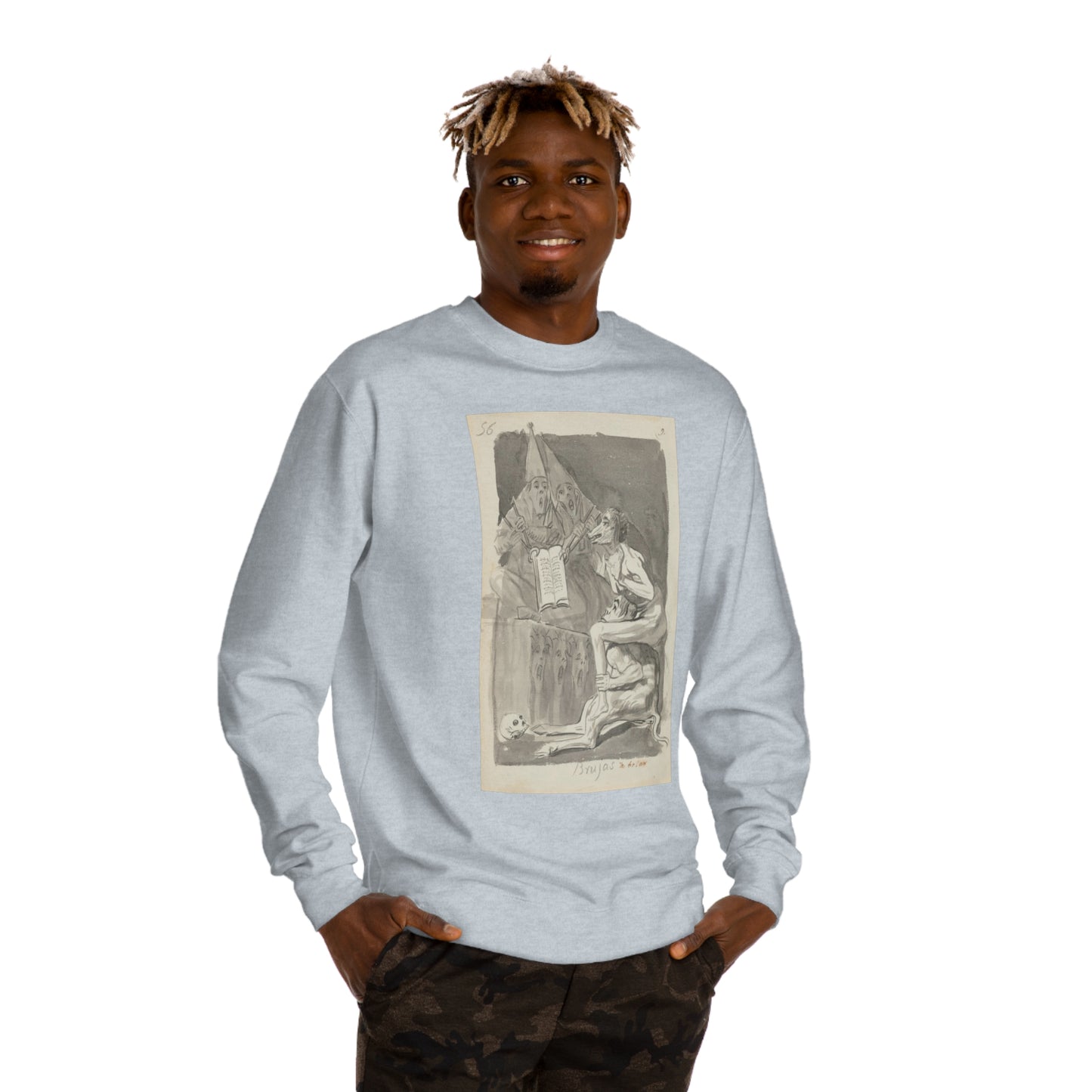 Francisco Goya - Brujas à volar (Witches Preparing to Fly) - 1796/1797 - Premium Crewneck Sweatshirt