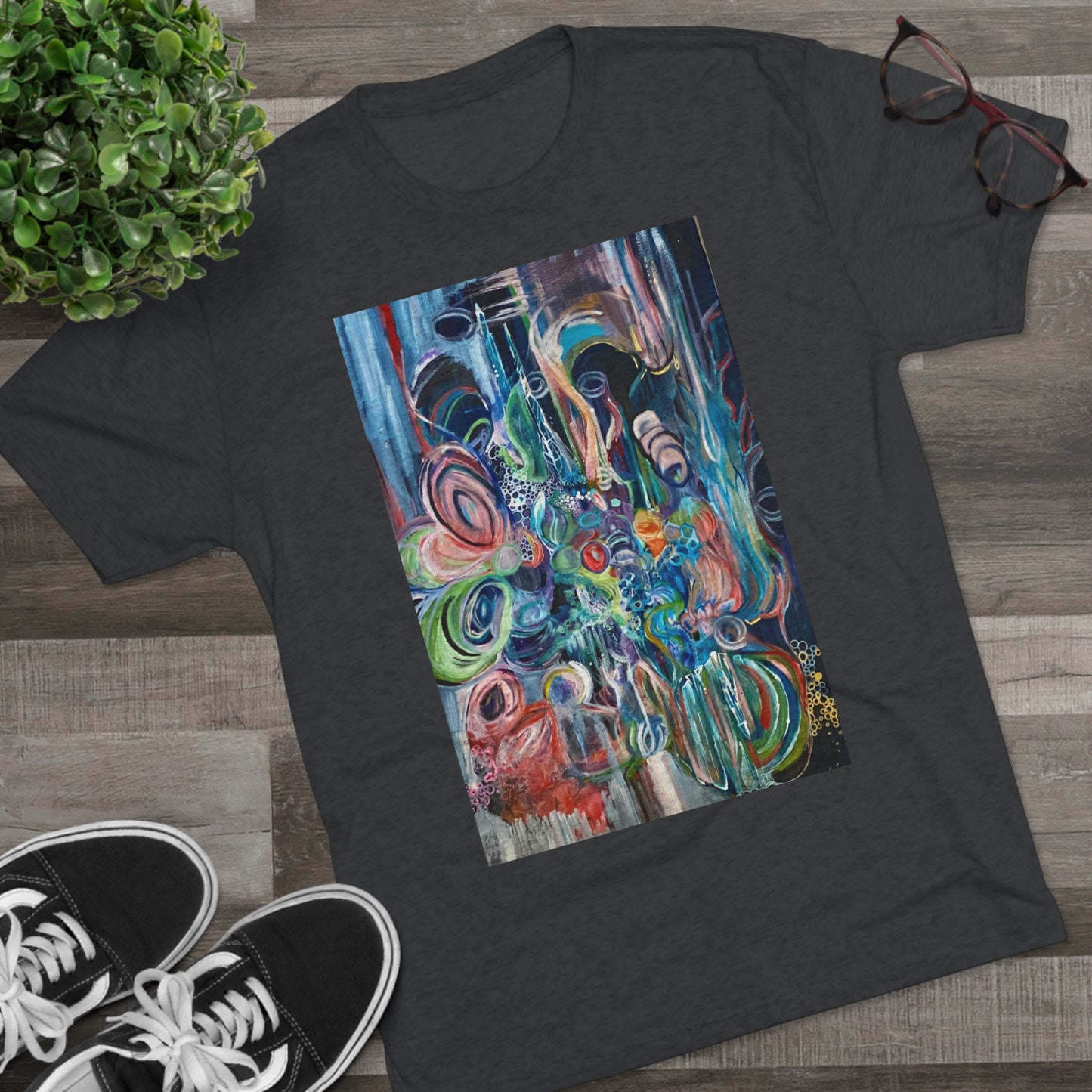 Untitled 51 - Abstract Beauty on a Unisex Triblend Tee